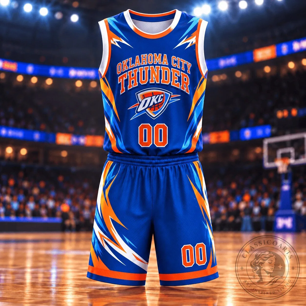Oklahoma City Thunder Personalized Basketball Jersey and Shorts Set