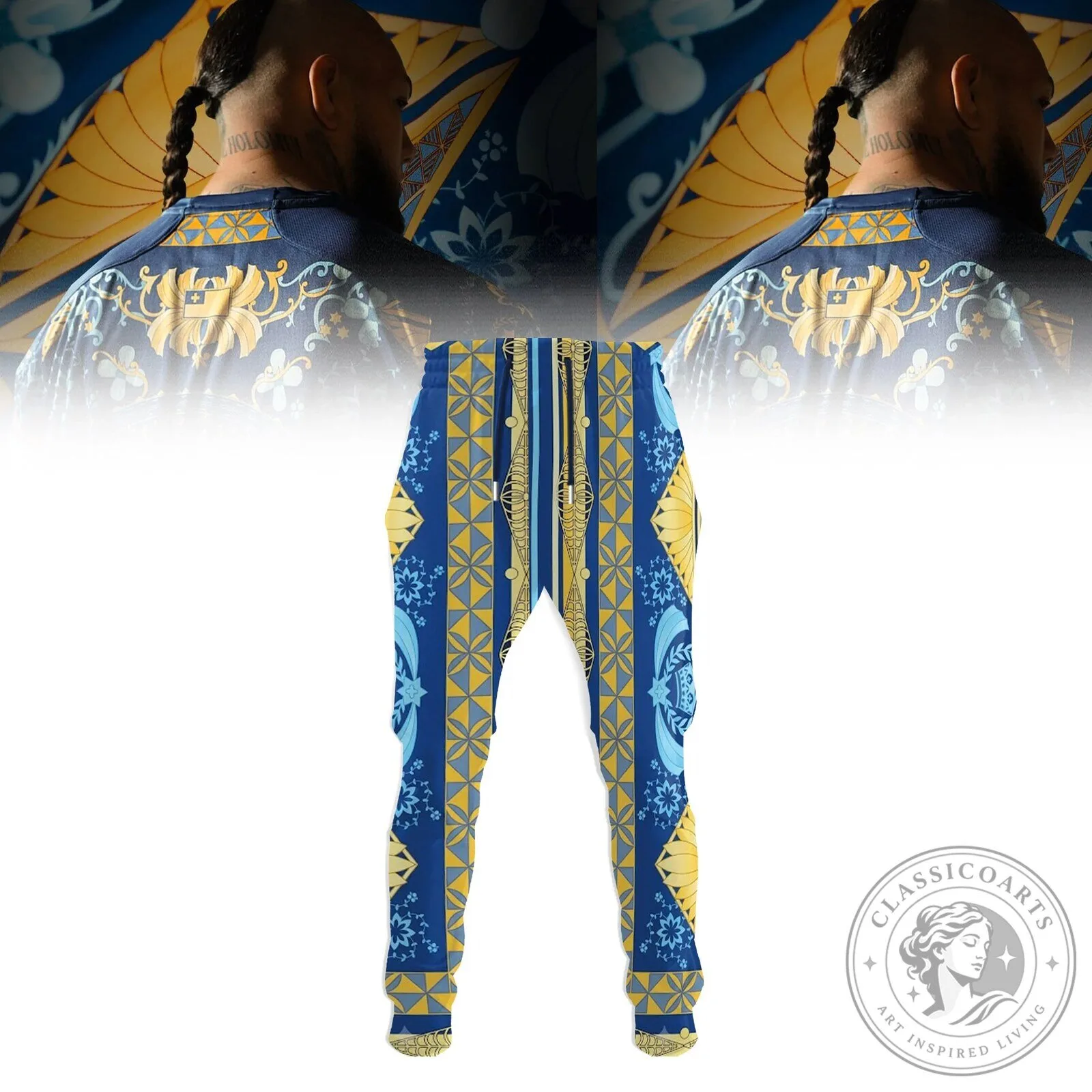 2026 World Cup Polo Shirt in Blue and Gold for Tonga Rugby League 5 2026 World Cup Polo Shirt in Blue and Gold for Tonga Rugby League