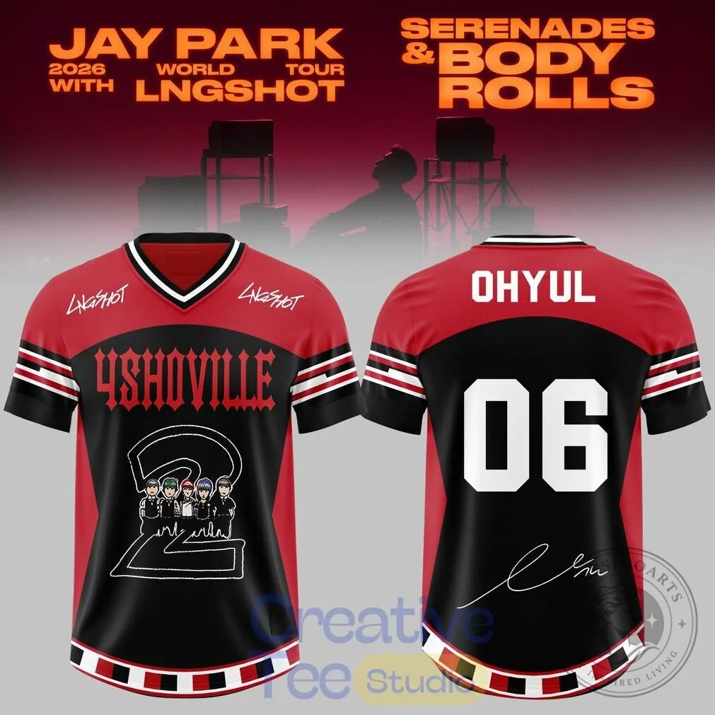 Jay Park 2026 World Tour Serenades & Body Rolls Football Jersey 9 Jay Park 2026 World Tour Serenades & Body Rolls Football Jersey