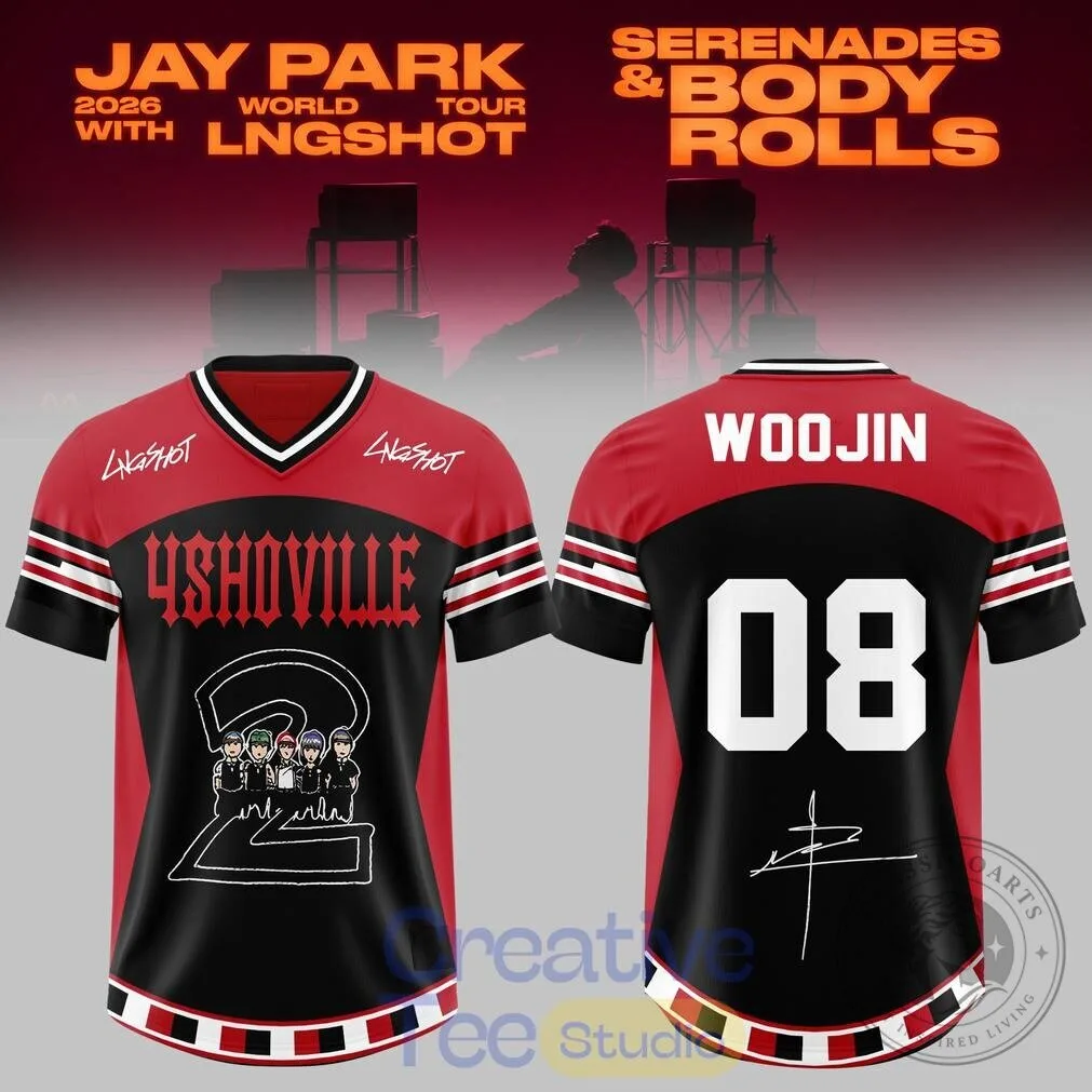 Jay Park 2026 World Tour Serenades & Body Rolls Football Jersey 11 Jay Park 2026 World Tour Serenades & Body Rolls Football Jersey